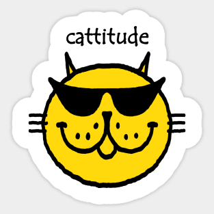 Cattitude Sticker